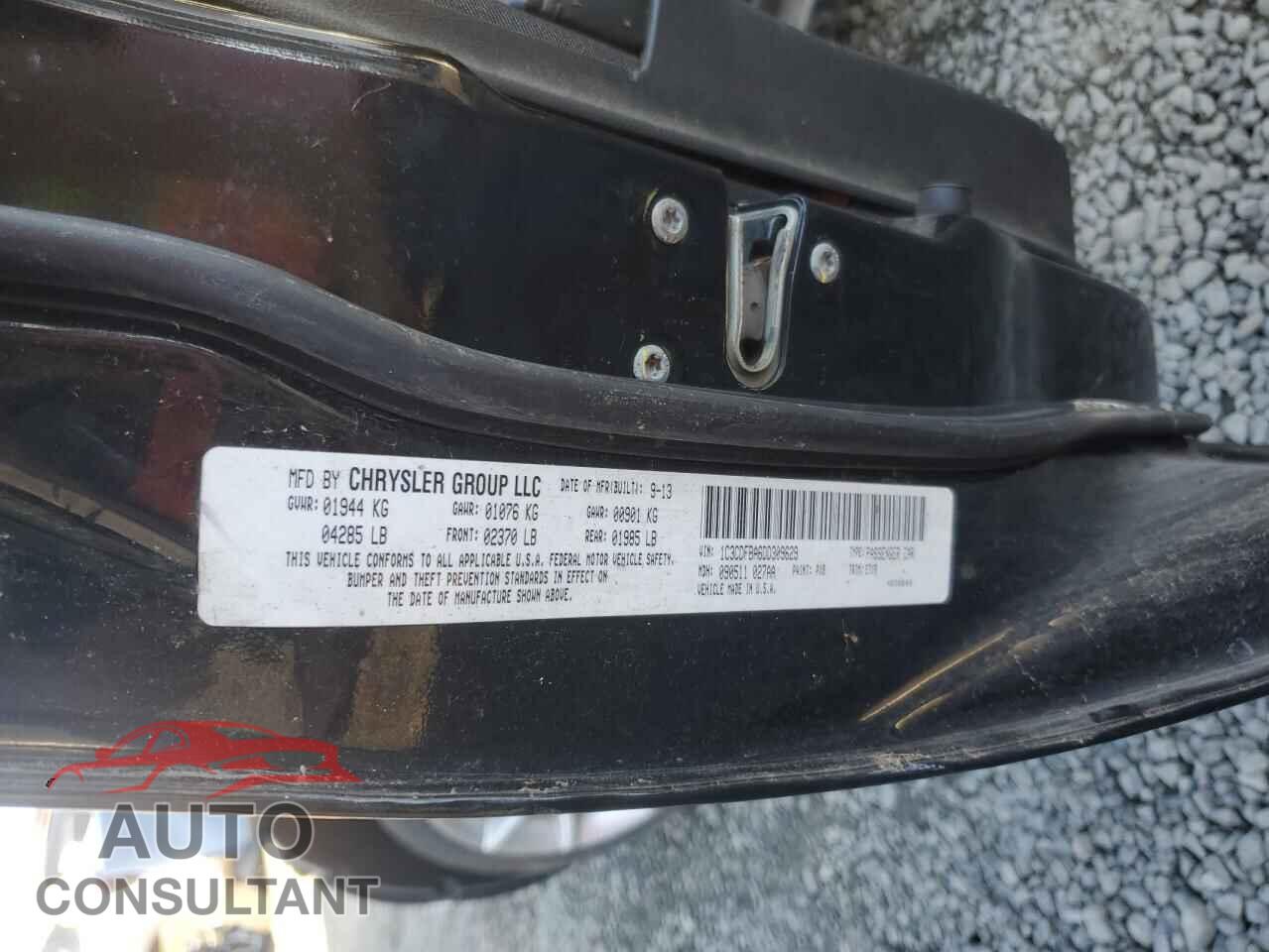 DODGE DART 2013 - 1C3CDFBA6DD309629