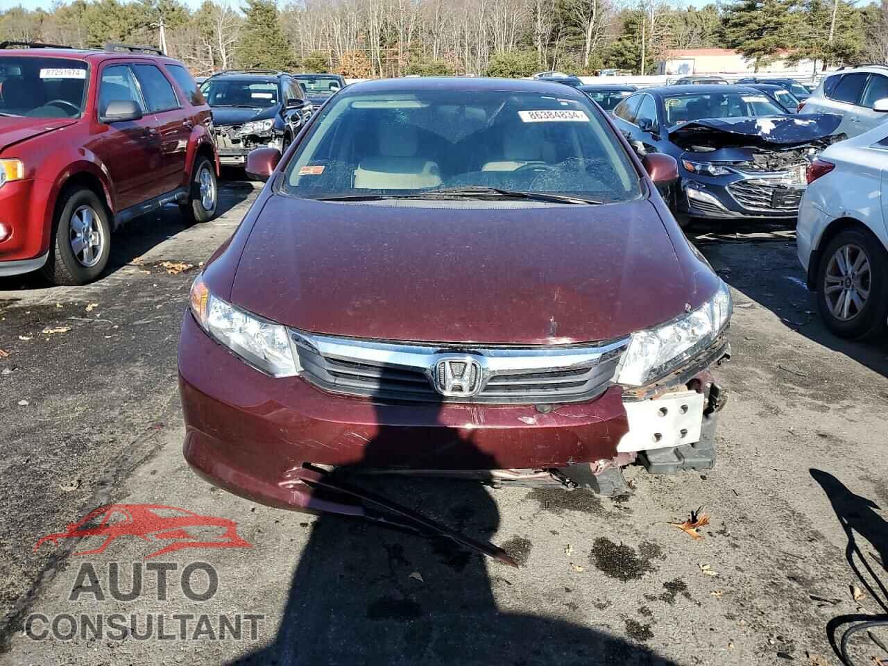 HONDA CIVIC 2012 - 2HGFB2F53CH545002