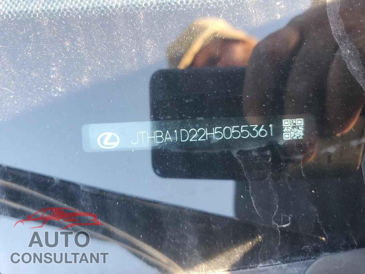 LEXUS IS 2017 - JTHBA1D22H5055361