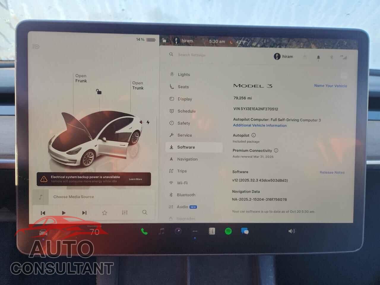 TESLA MODEL 3 2022 - 5YJ3E1EA2NF370512