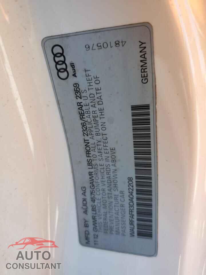 AUDI A5 2013 - WAURFAFR3DA042208