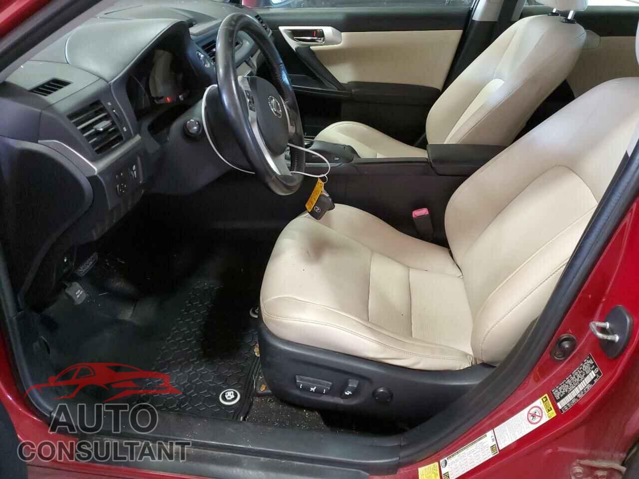 LEXUS CT 200 2012 - JTHKD5BH7C2113593