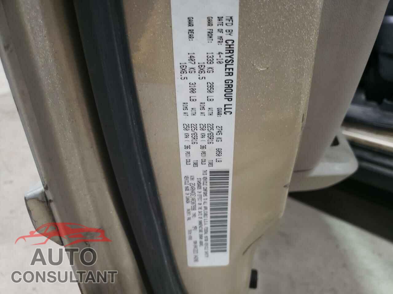 DODGE CARAVAN 2010 - 2D4RN4DE1AR307998