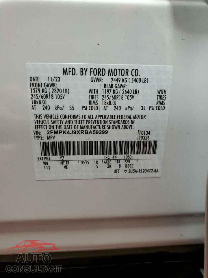 FORD EDGE 2024 - 2FMPK4J9XRBA59299