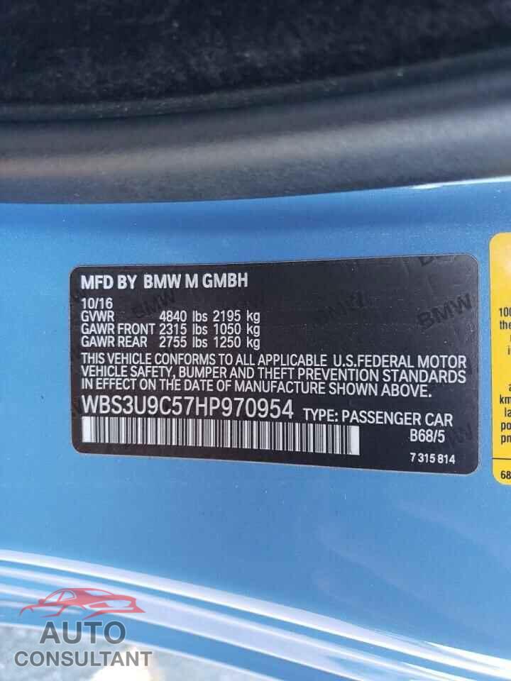 BMW M4 2017 - WBS3U9C57HP970954