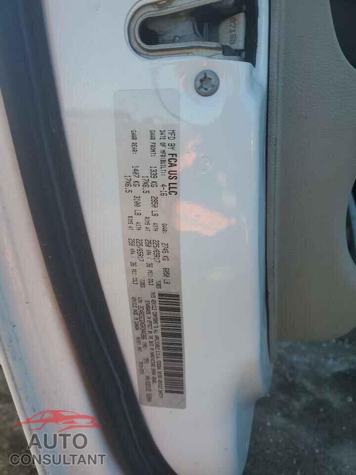 DODGE CARAVAN 2016 - 2C4RDGCGXGR344366