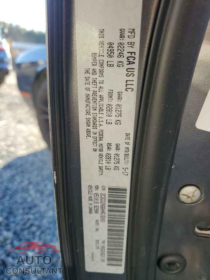 DODGE CHALLENGER 2017 - 2C3CDZAG6HH618243