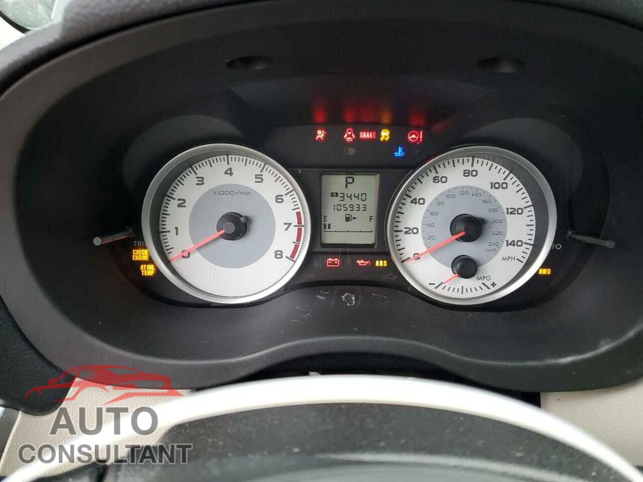 SUBARU IMPREZA 2012 - JF1GPAD66CH211519