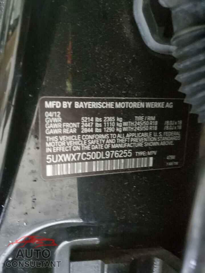BMW X3 2013 - 5UXWX7C50DL976255