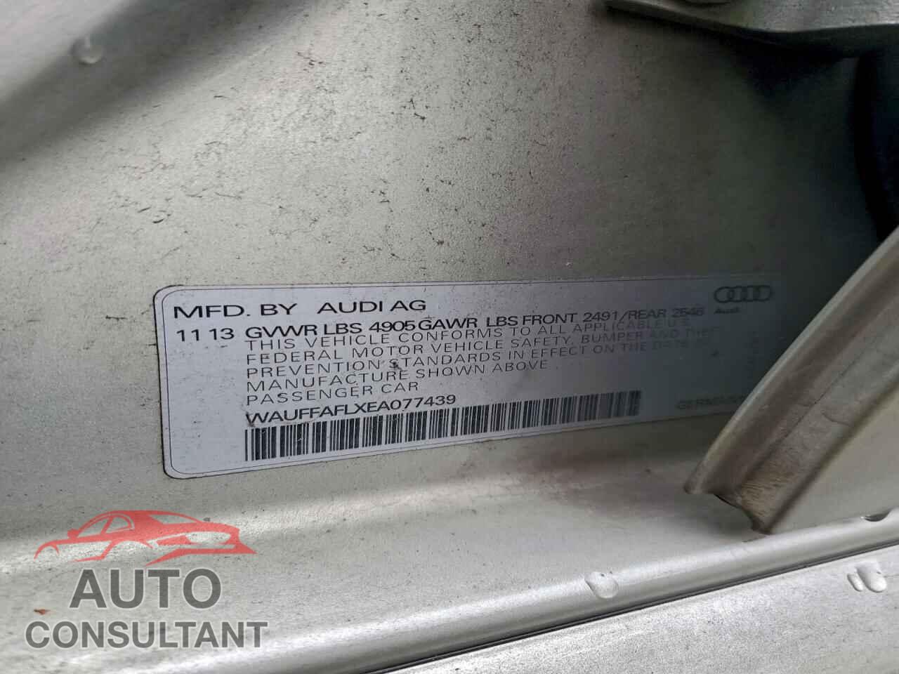 AUDI A4 2014 - WAUFFAFLXEA077439