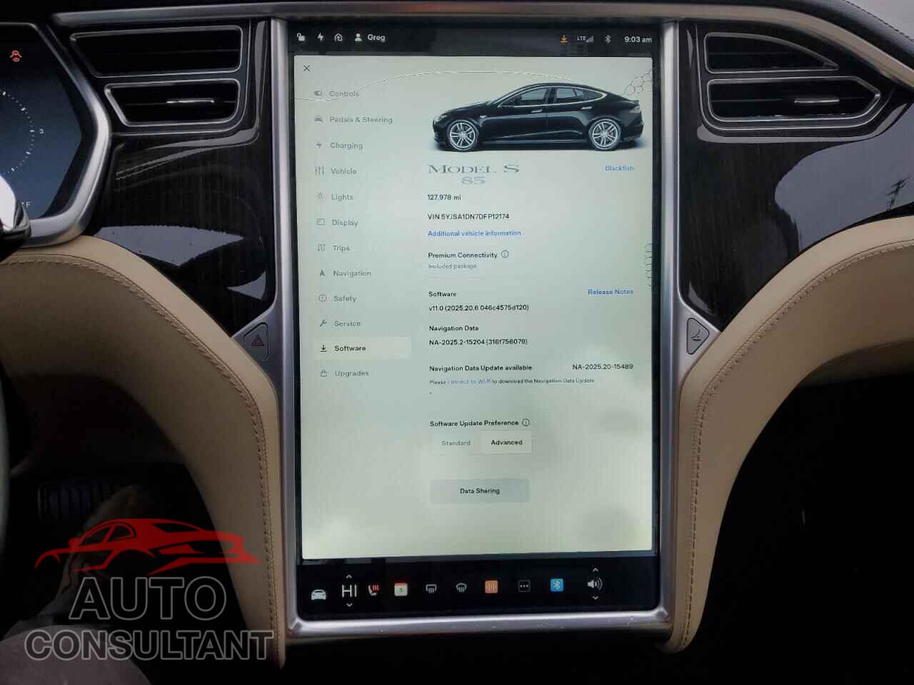 TESLA MODEL S 2013 - 5YJSA1DN7DFP12174