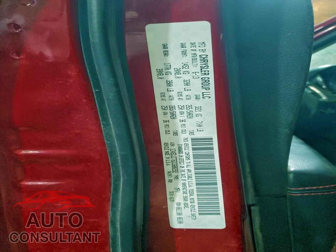 DODGE DURANGO 2013 - 1C4SDJCT6DC688292
