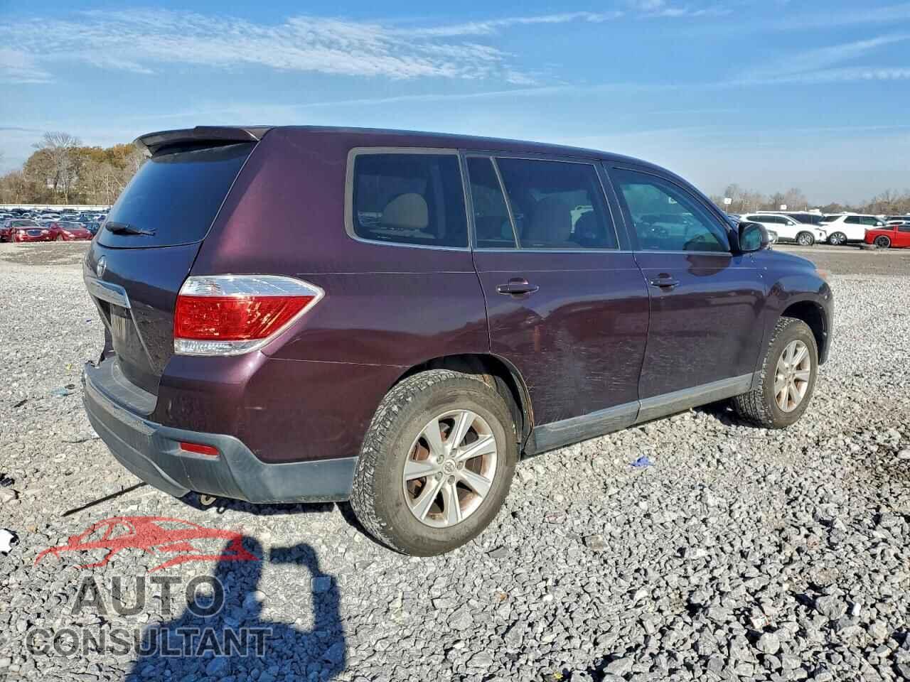 TOYOTA HIGHLANDER 2012 - 5TDZA3EH0CS031111