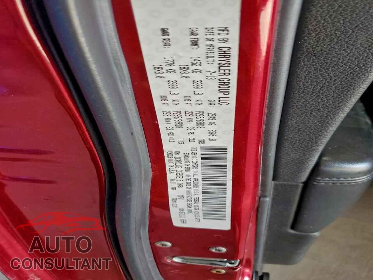 DODGE DURANGO 2013 - 1C4RDJDG1DC695215