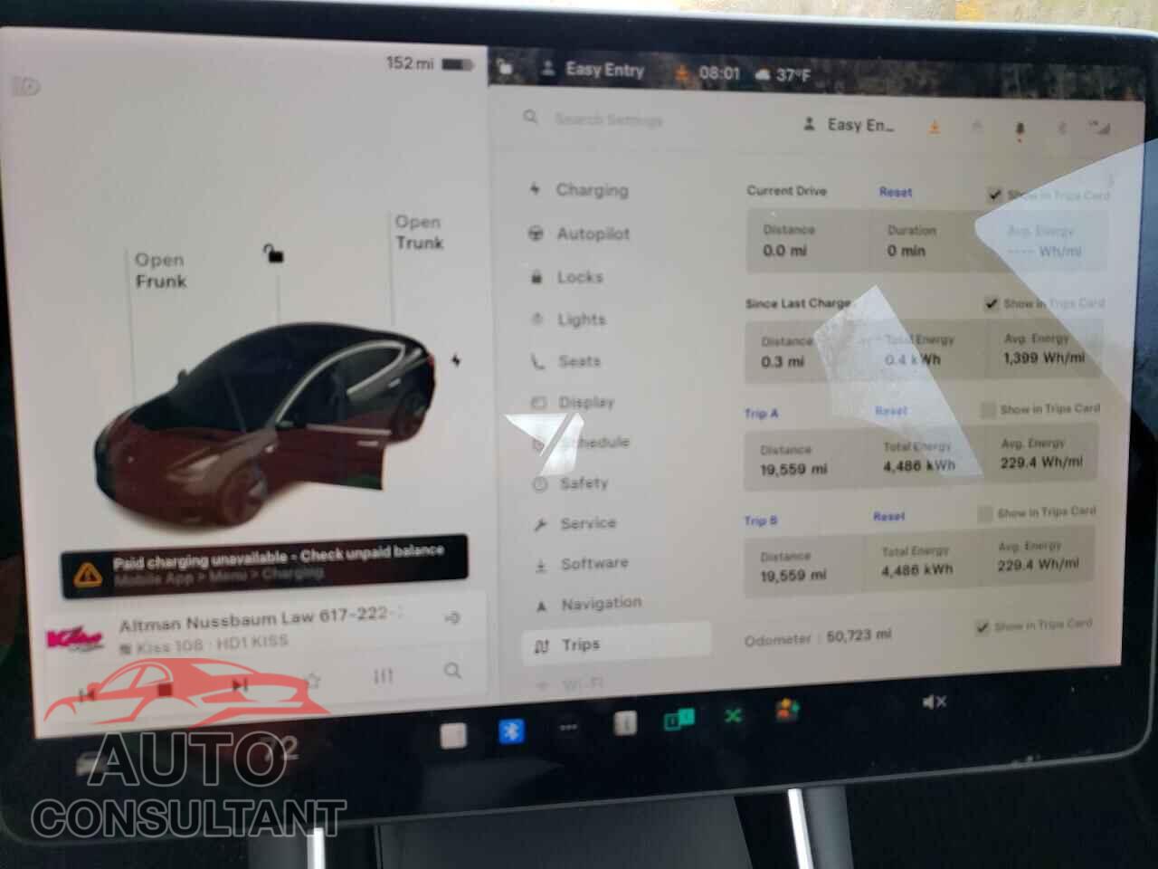 TESLA MODEL 3 2019 - 5YJ3E1EA6KF189974