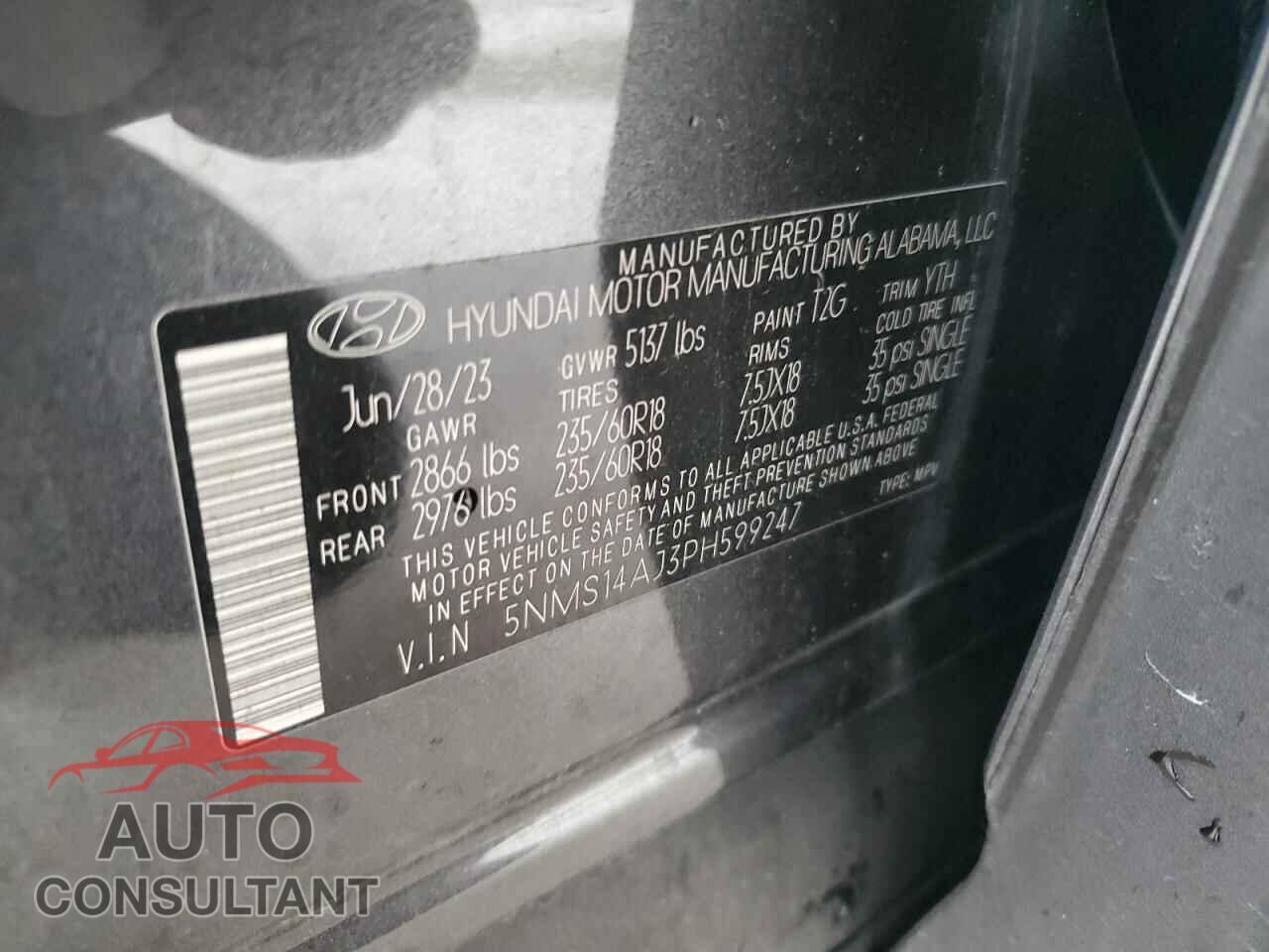 HYUNDAI SANTA FE 2023 - 5NMS14AJ3PH599247