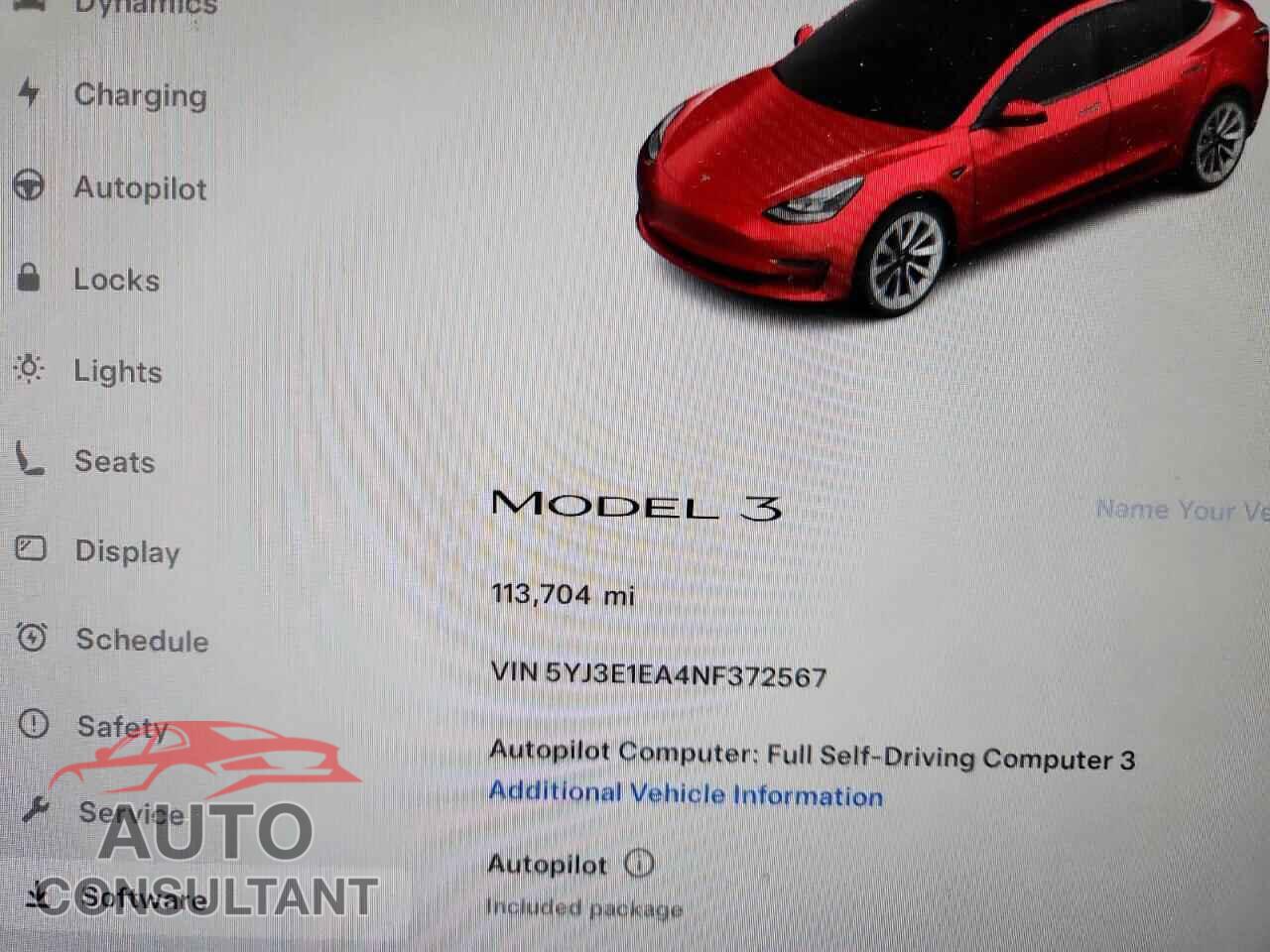 TESLA MODEL 3 2022 - 5YJ3E1EA4NF372567