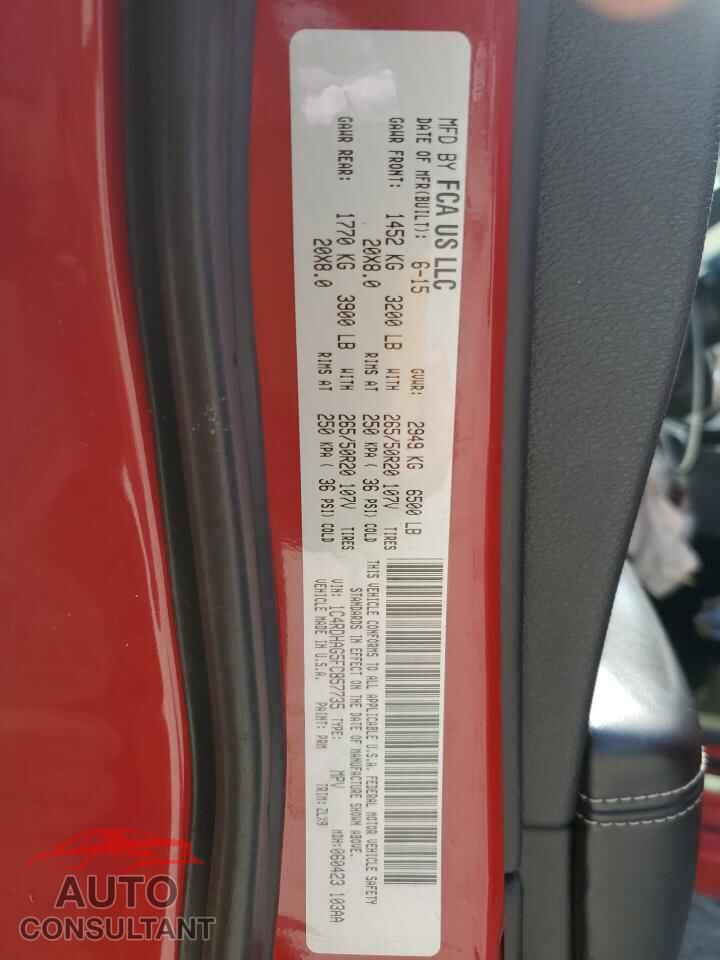 DODGE DURANGO 2015 - 1C4RDHAG5FC857735