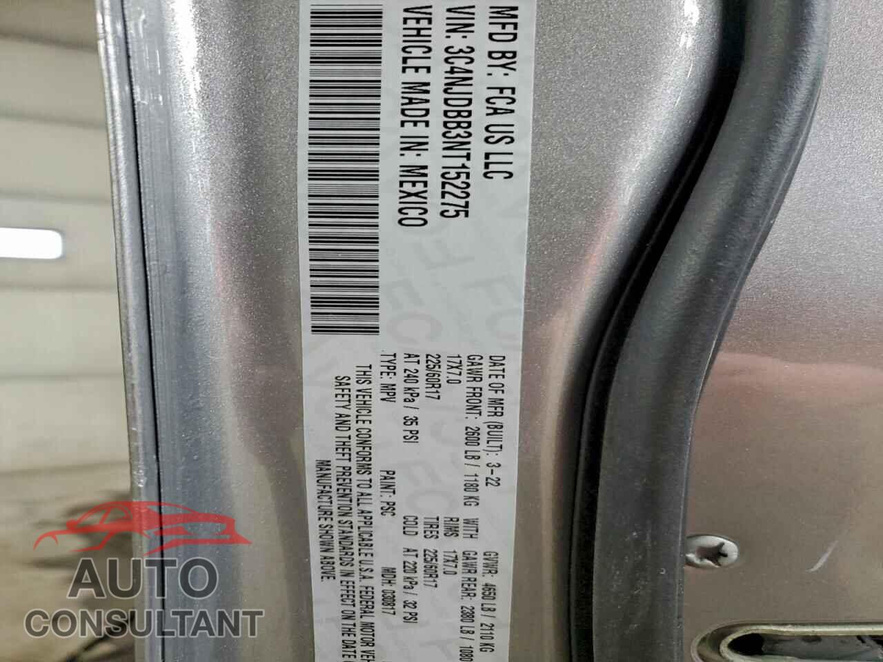 JEEP COMPASS 2022 - 3C4NJDBB3NT152275