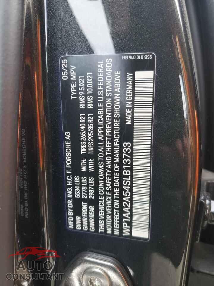 PORSCHE MACAN BASE 2025 - WP1AA2A54SLB13733