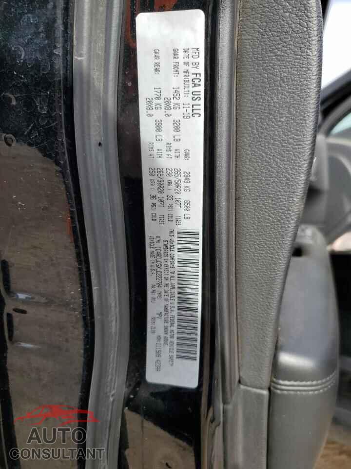 DODGE DURANGO 2020 - 1C4RDJDGXLC222704