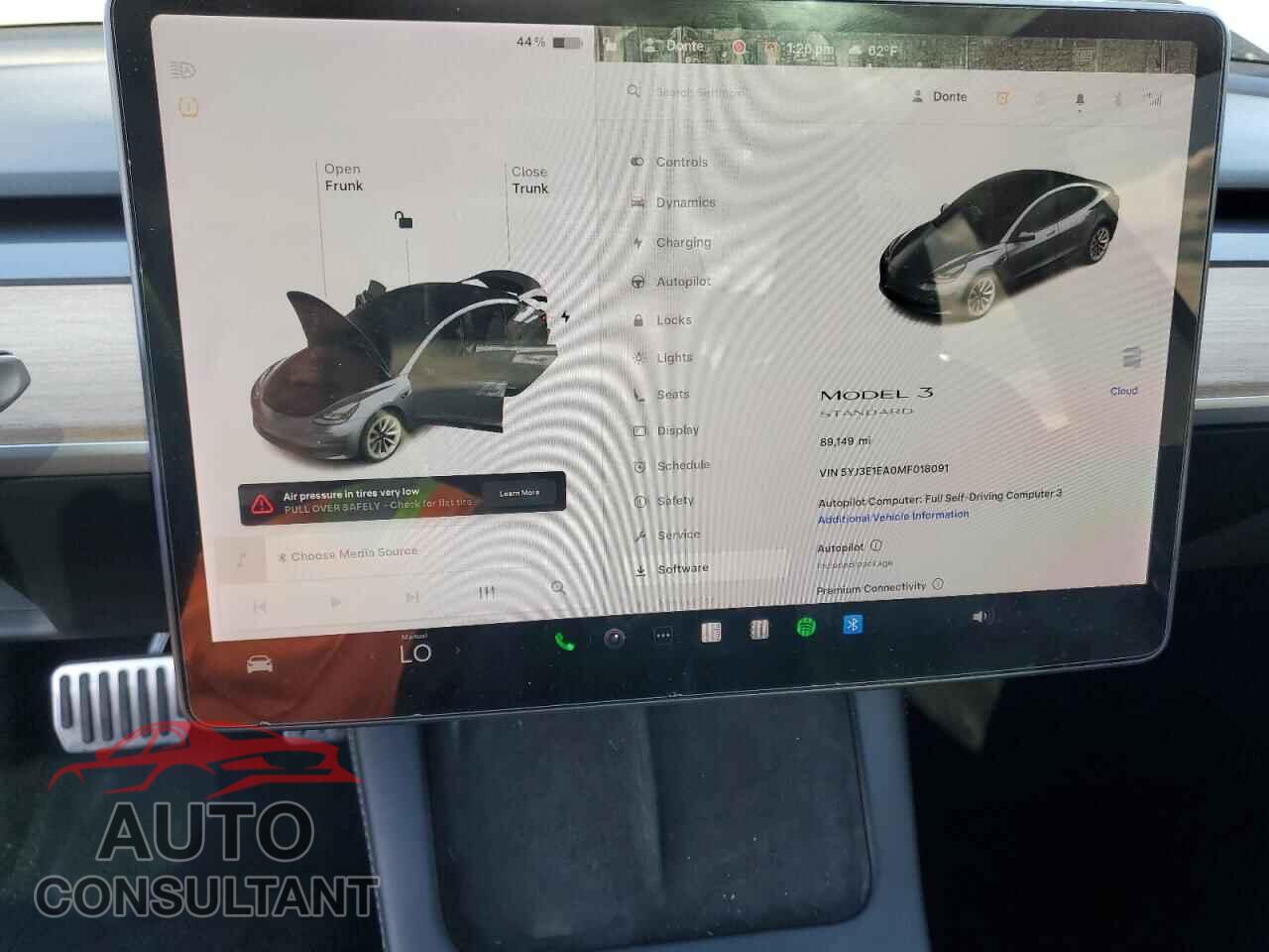 TESLA MODEL 3 2021 - 5YJ3E1EA0MF018091