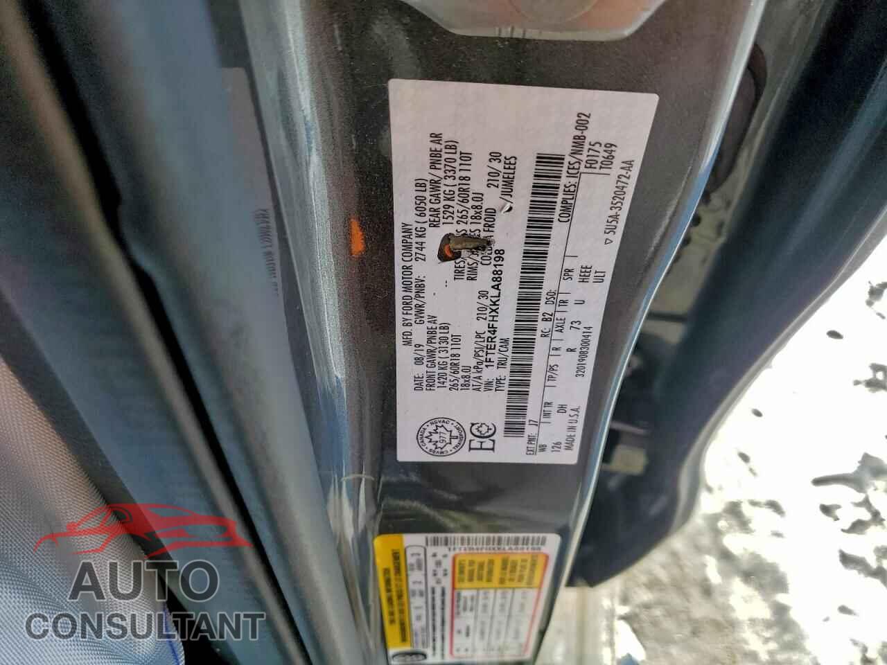 FORD RANGER 2019 - 1FTER4FHXKLA88198