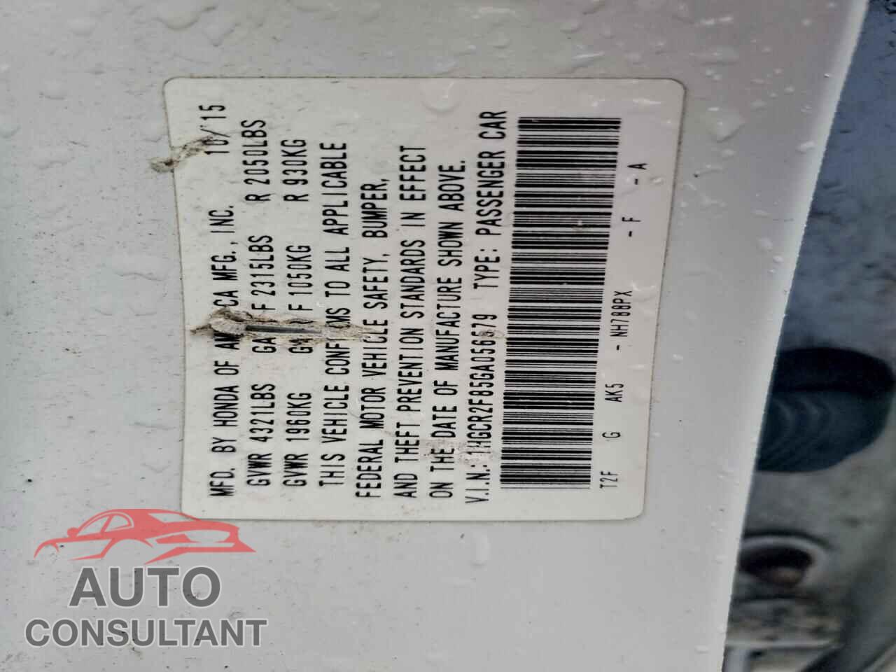 HONDA ACCORD 2016 - 1HGCR2F85GA056579