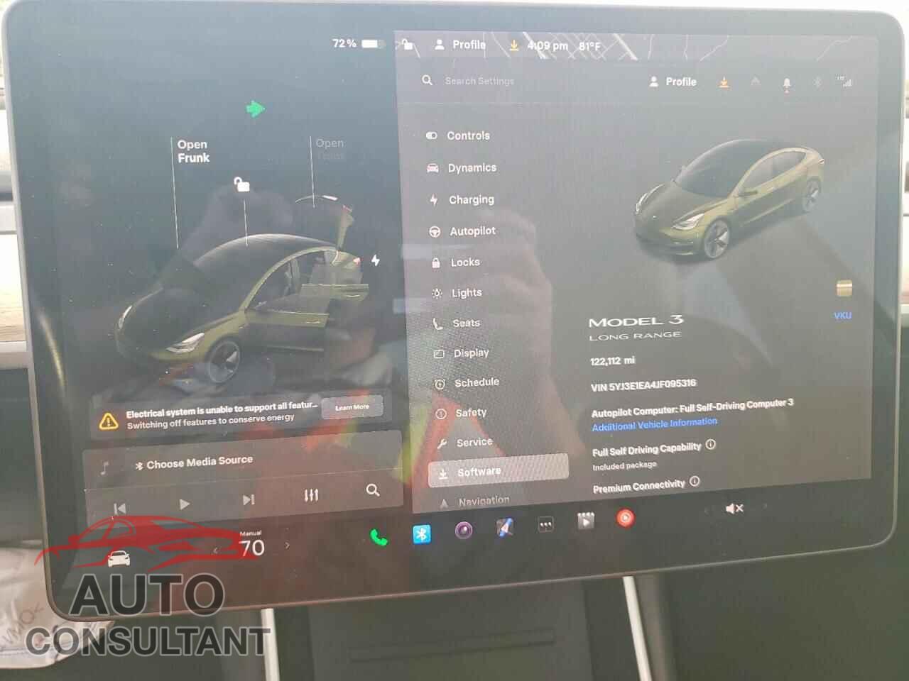 TESLA MODEL 3 2018 - 5YJ3E1EA4JF095316