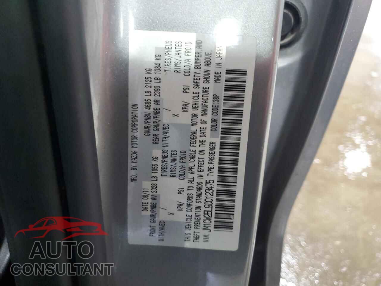 MAZDA 5 2012 - JM1CW2BL9C0123475