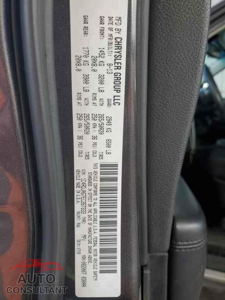 DODGE DURANGO 2014 - 1C4RDJAG7EC267333