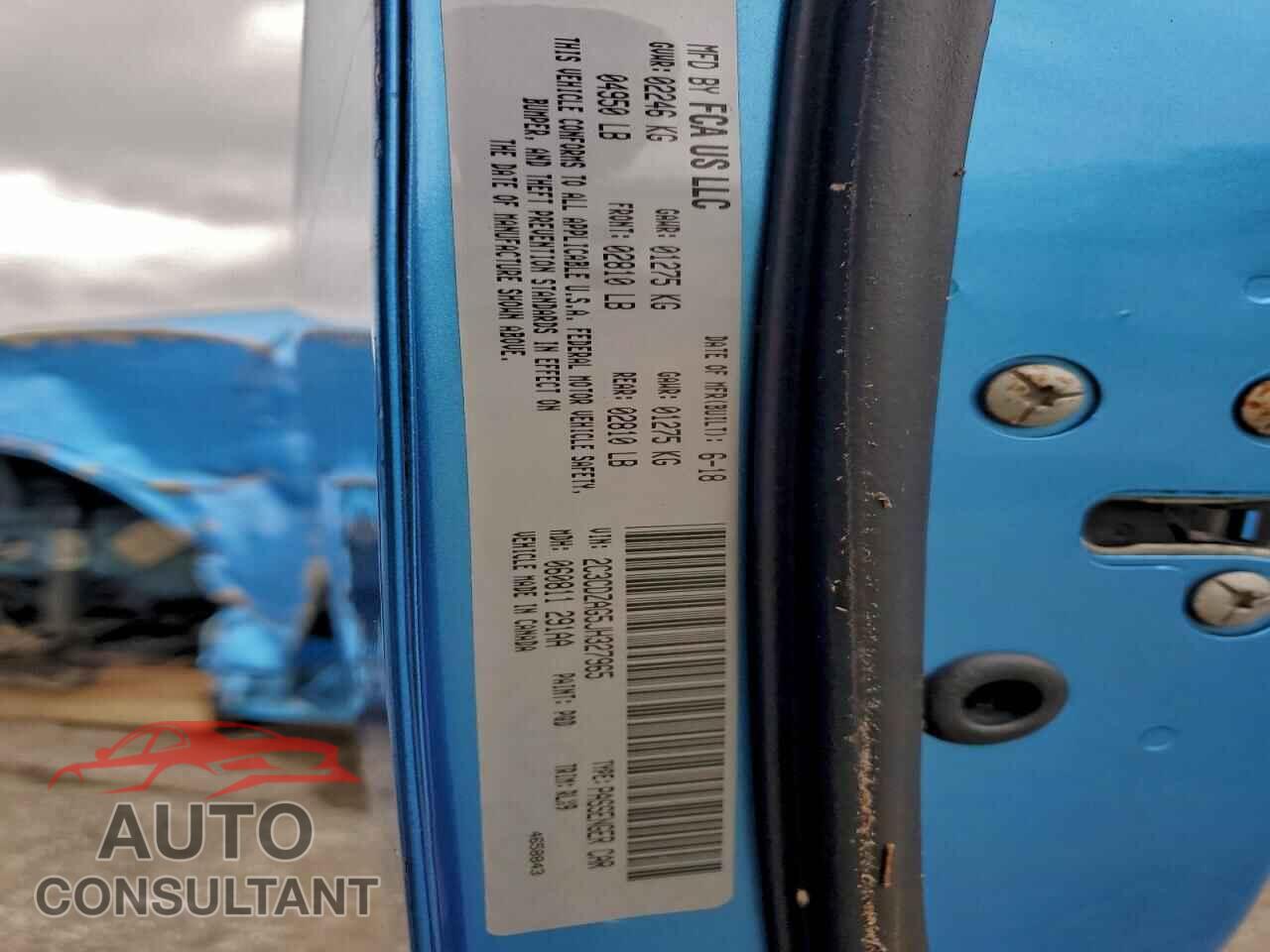 DODGE CHALLENGER 2018 - 2C3CDZAG5JH327965