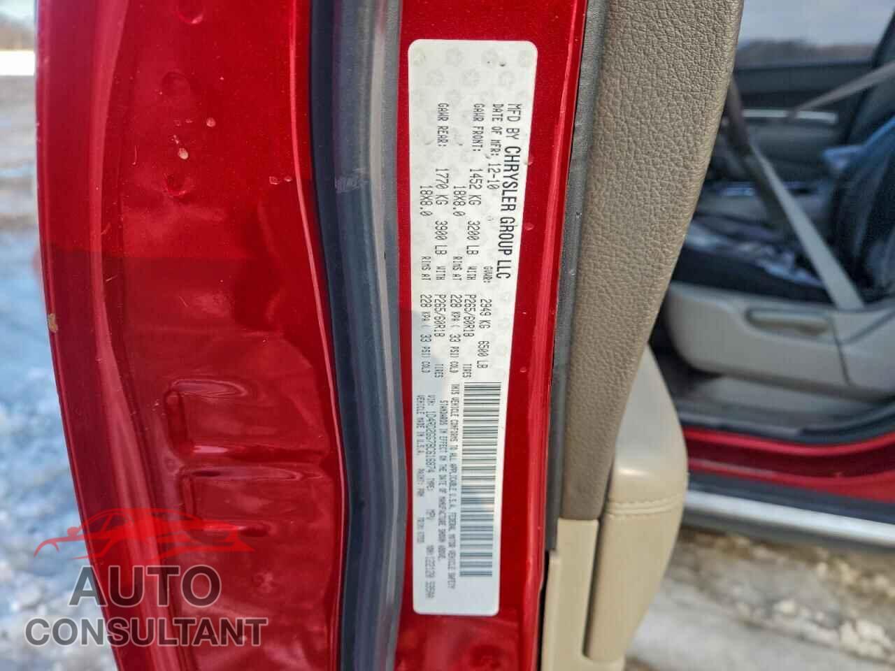 DODGE DURANGO 2011 - 1D4RD2GG7BC616874