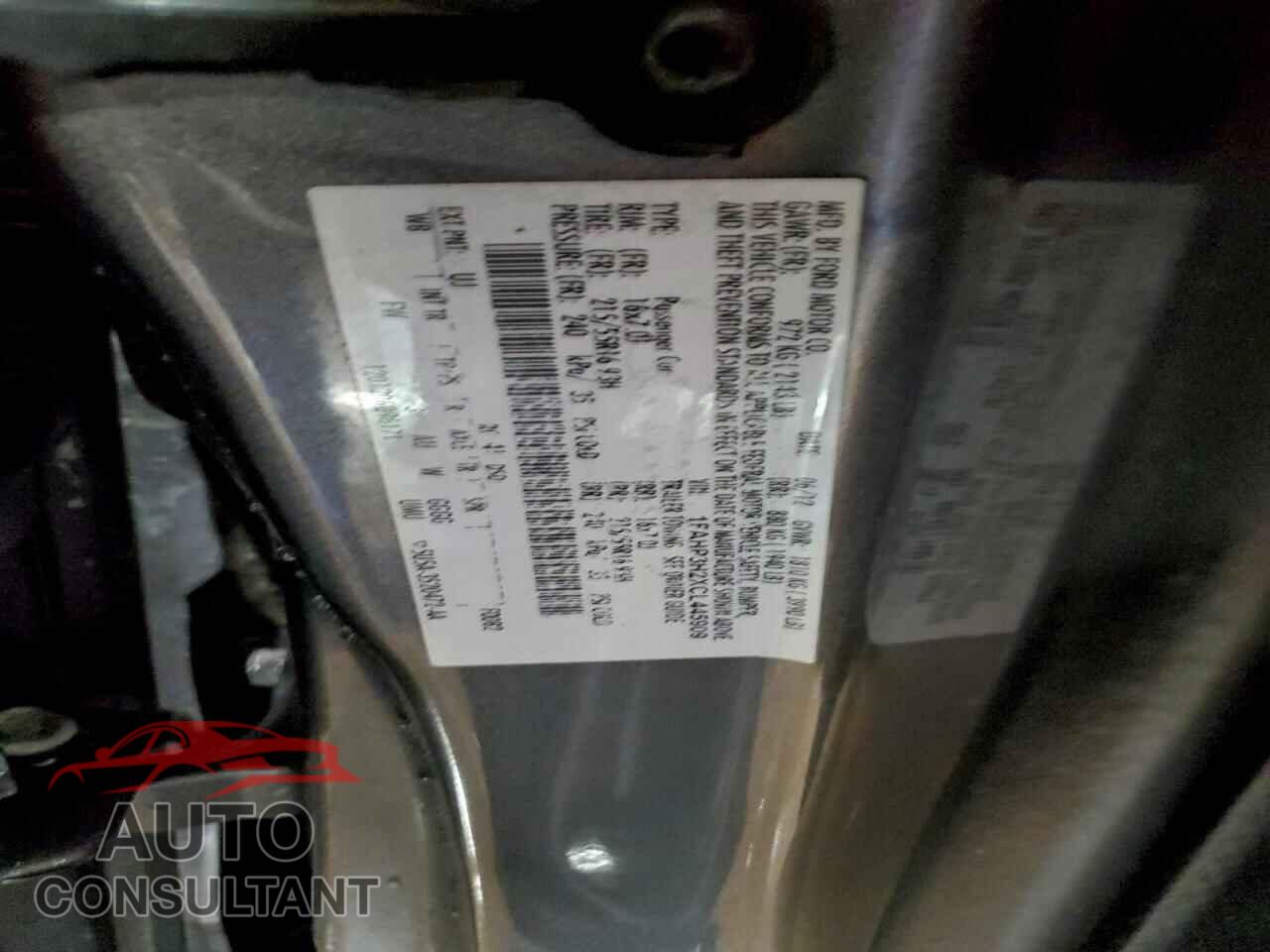 FORD FOCUS 2012 - 1FAHP3H2XCL445909