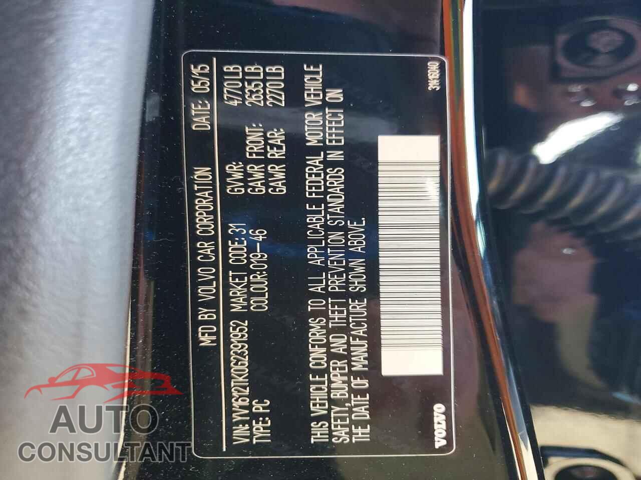 VOLVO S60 2016 - YV1612TK0G2391952