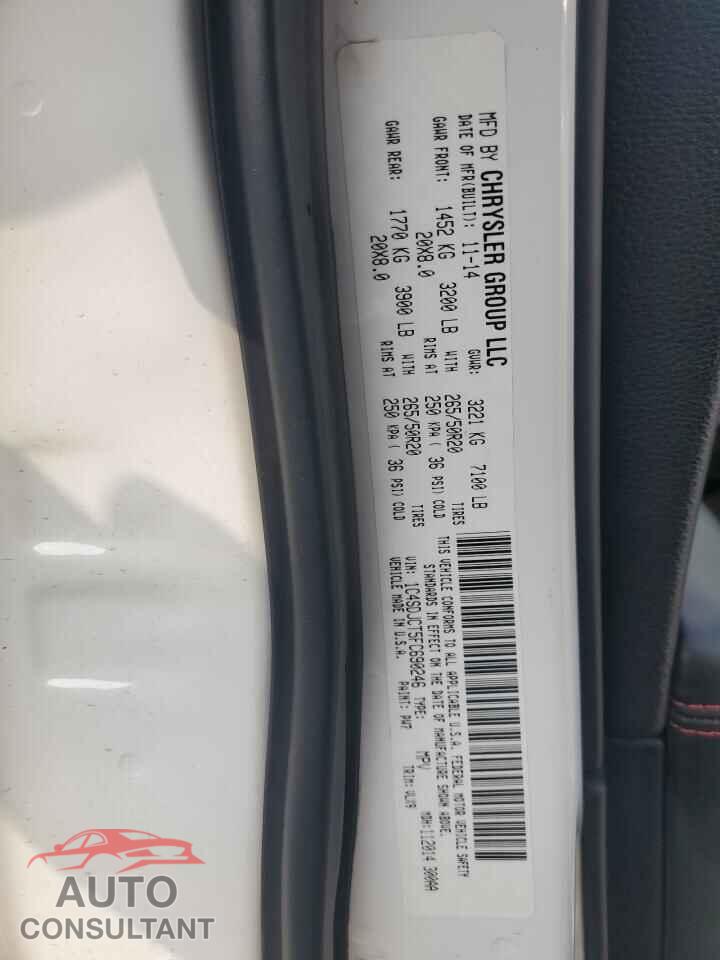 DODGE DURANGO 2015 - 1C4SDJCT5FC690246
