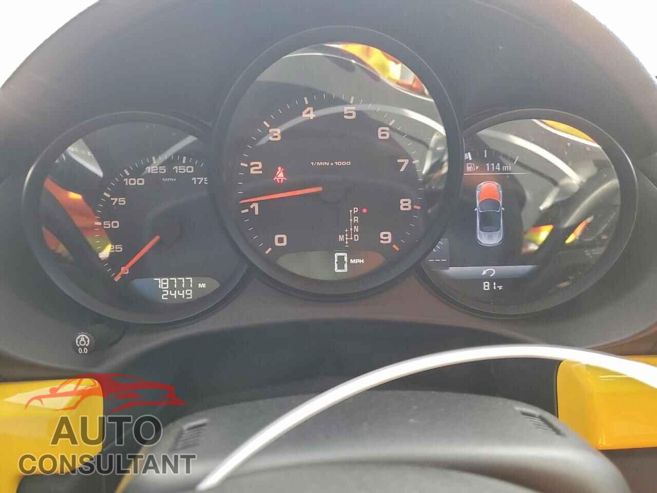 PORSCHE BOXSTER 2015 - WP0CA2A81FK110160