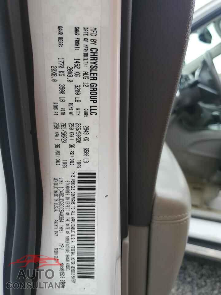 DODGE DURANGO 2013 - 1C4RDJDG6DC540384