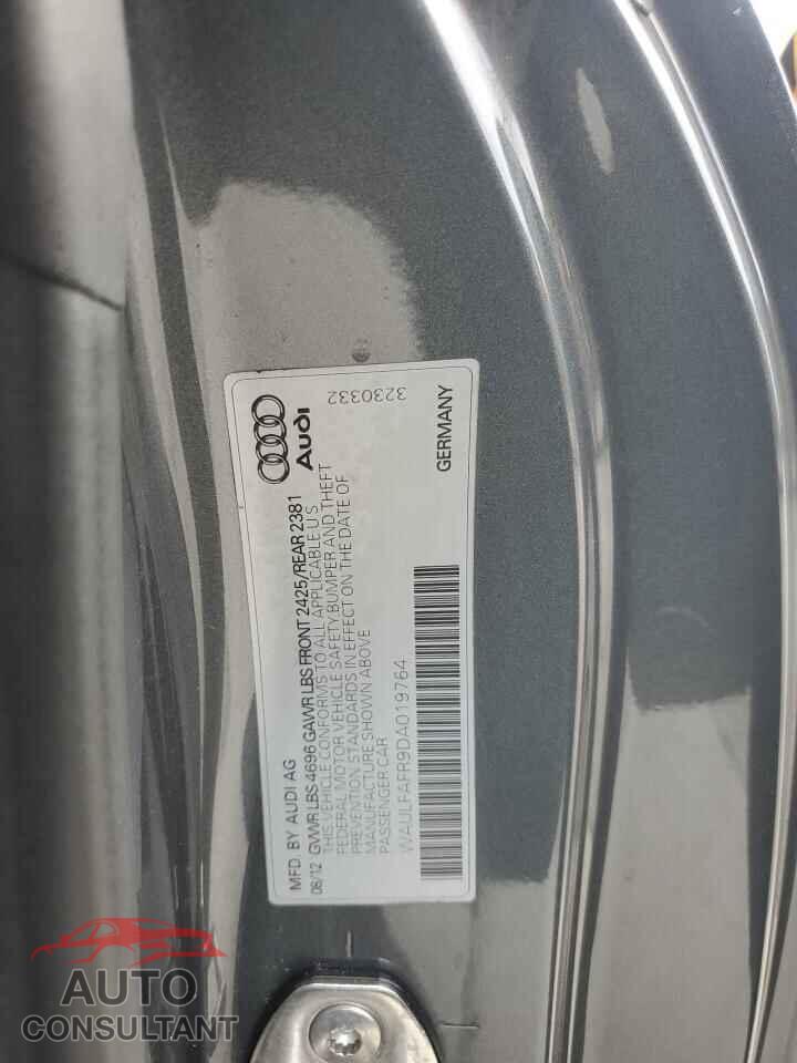 AUDI A5 2013 - WAULFAFR9DA019764