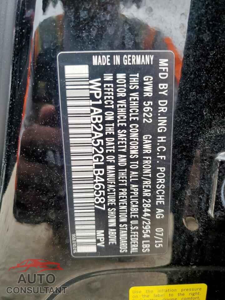 PORSCHE MACAN 2016 - WP1AB2A52GLB46587