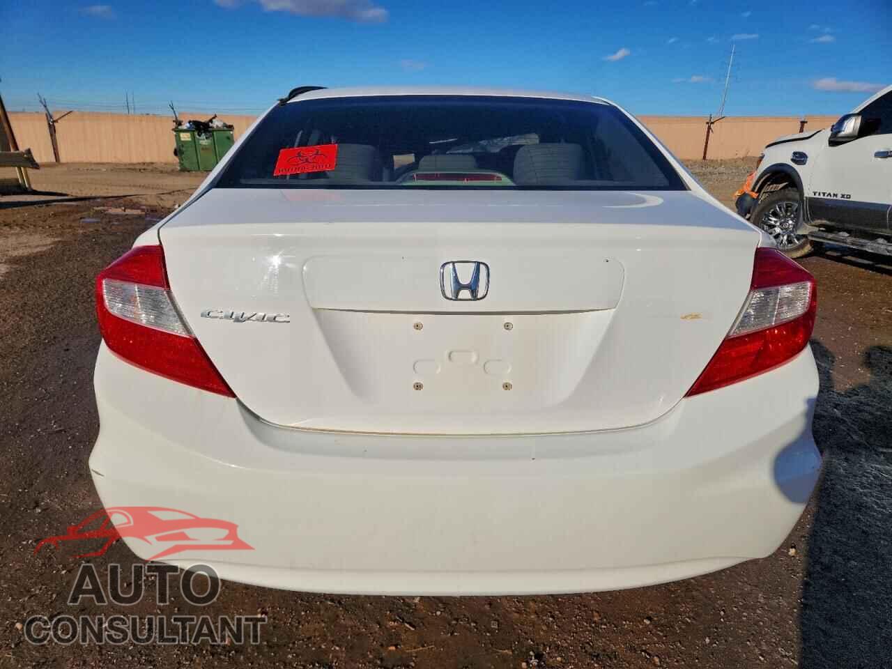 HONDA CIVIC 2012 - 19XFB2E5XCE022474
