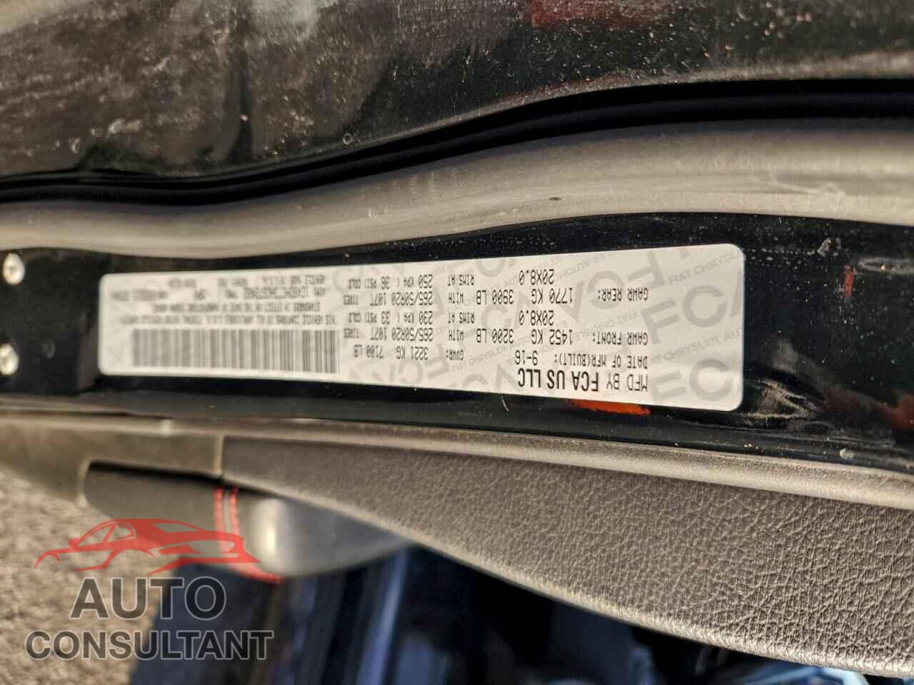 DODGE DURANGO 2017 - 1C4SDHCT3HC672422