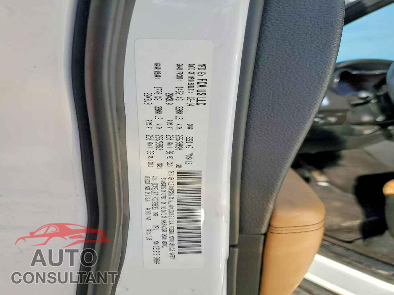 DODGE DURANGO 2015 - 1C4SDJET1FC729833