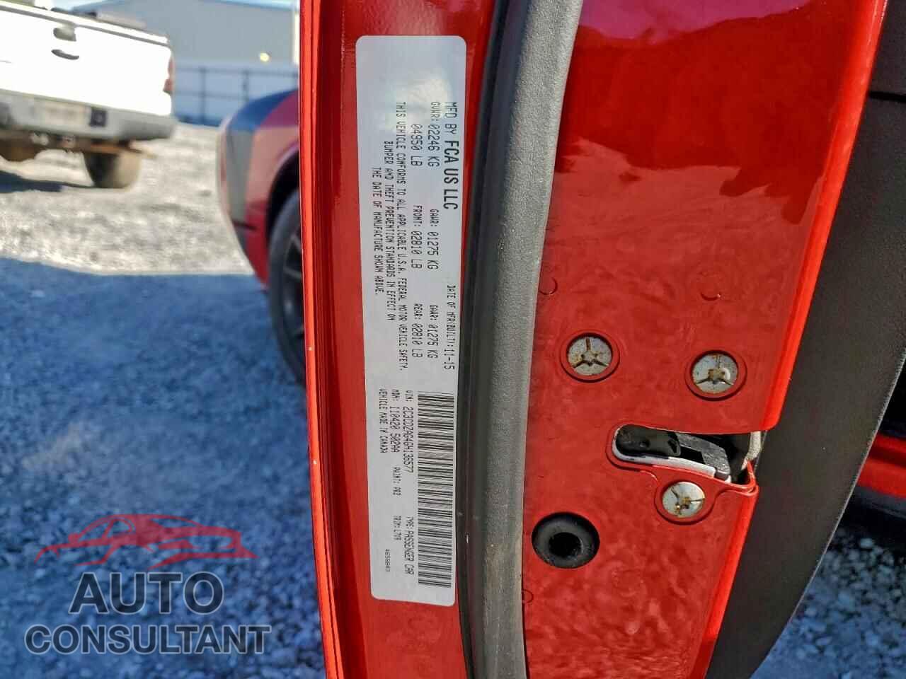 DODGE CHALLENGER 2016 - 2C3CDZAG4GH136577