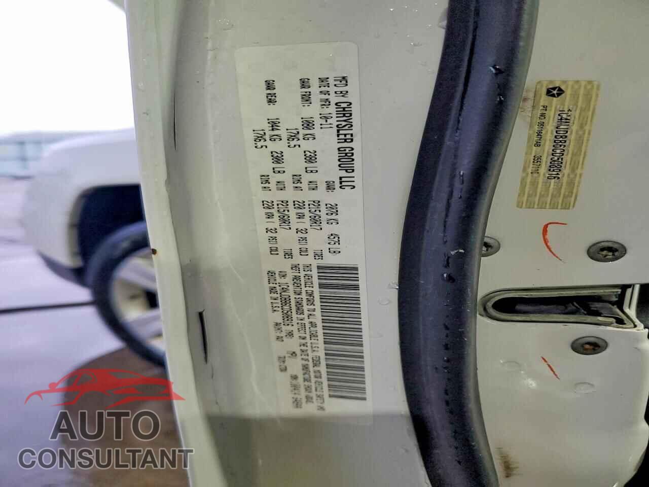 JEEP COMPASS 2012 - 1C4NJDBB6CD508916