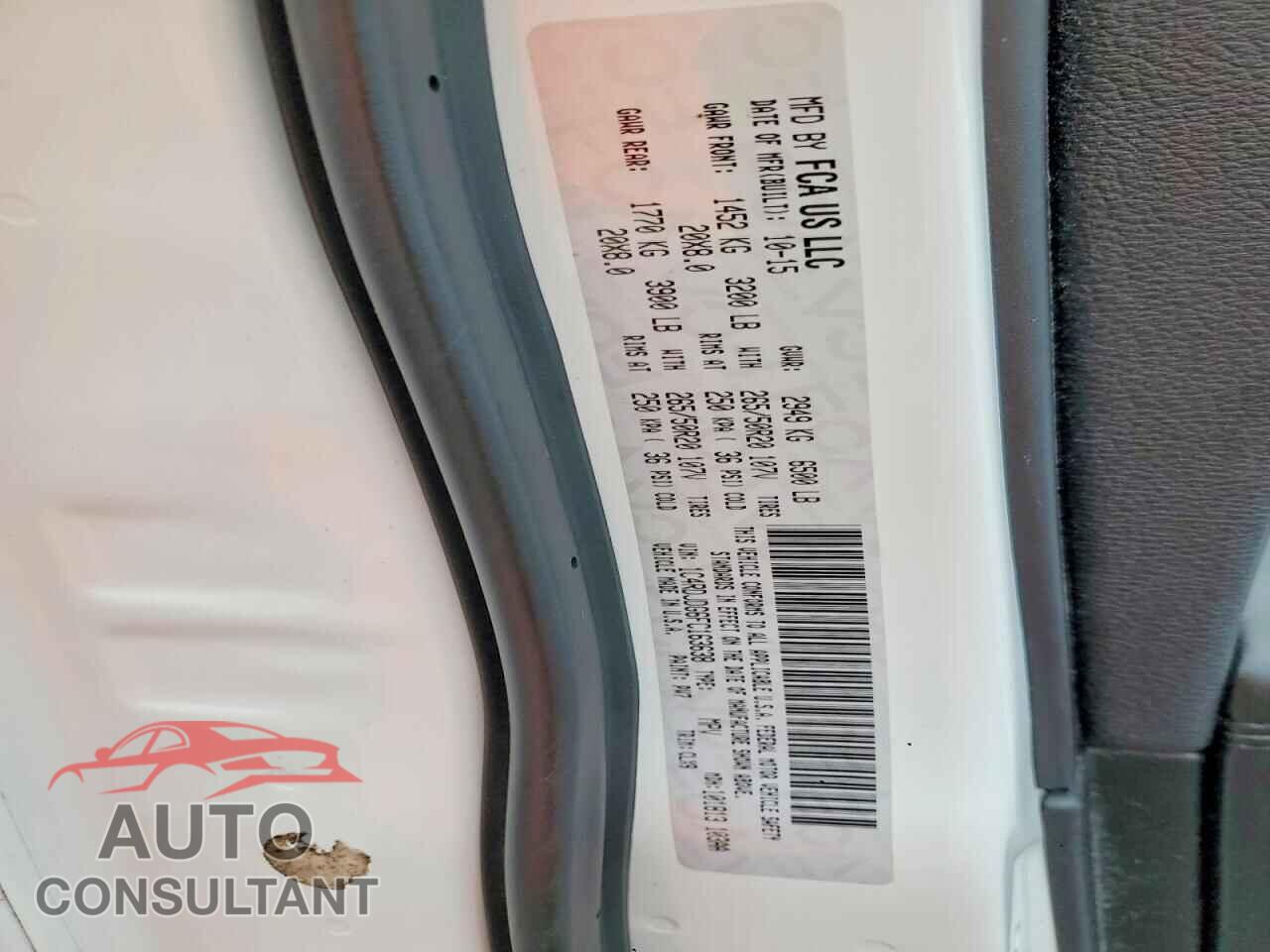 DODGE DURANGO 2015 - 1C4RDJDG6FC163638