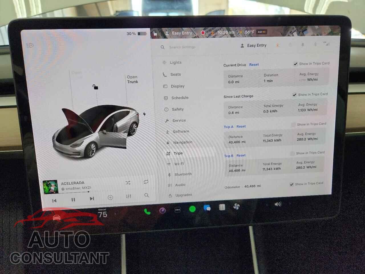 TESLA MODEL 3 2018 - 5YJ3E1EB4JF087614