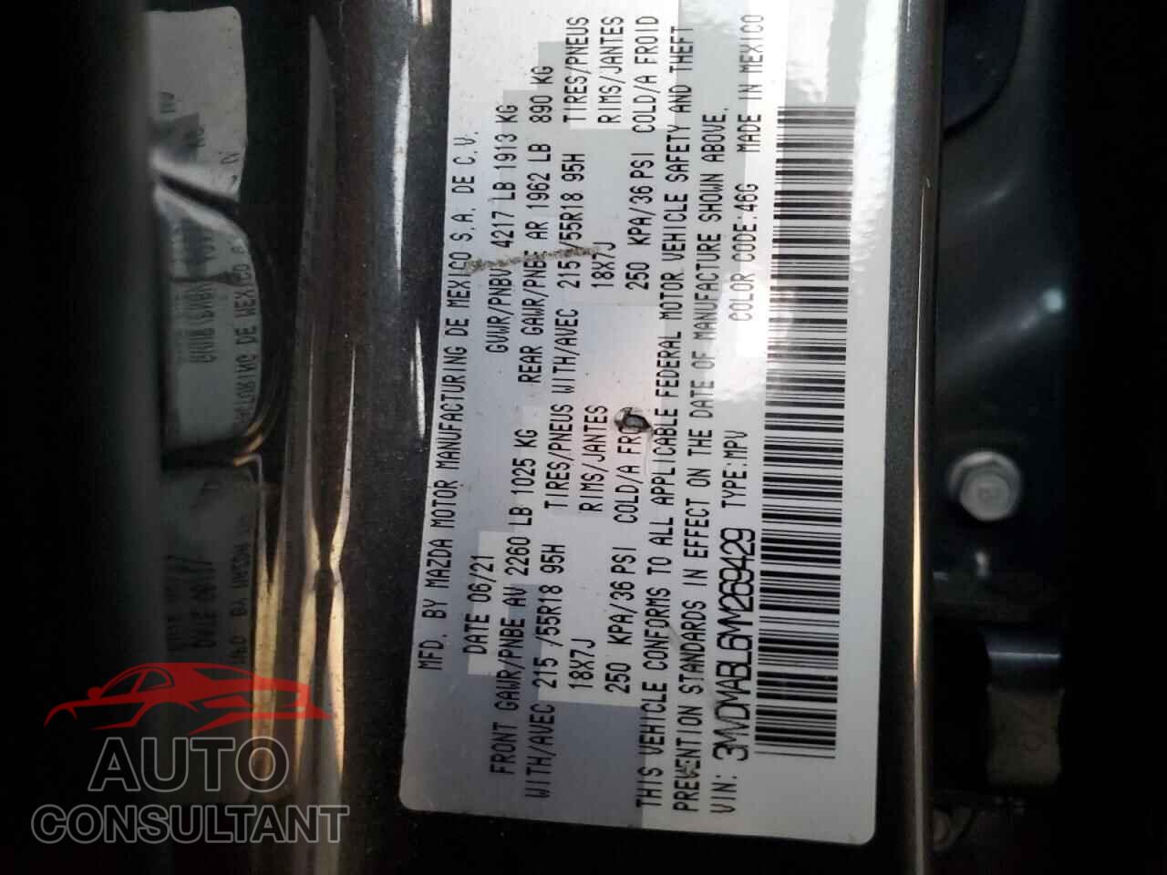 MAZDA CX30 2021 - 3MVDMABL6MM269429
