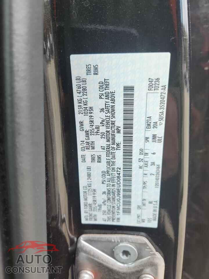 FORD ESCAPE 2014 - 1FMCU0J99EUD08472
