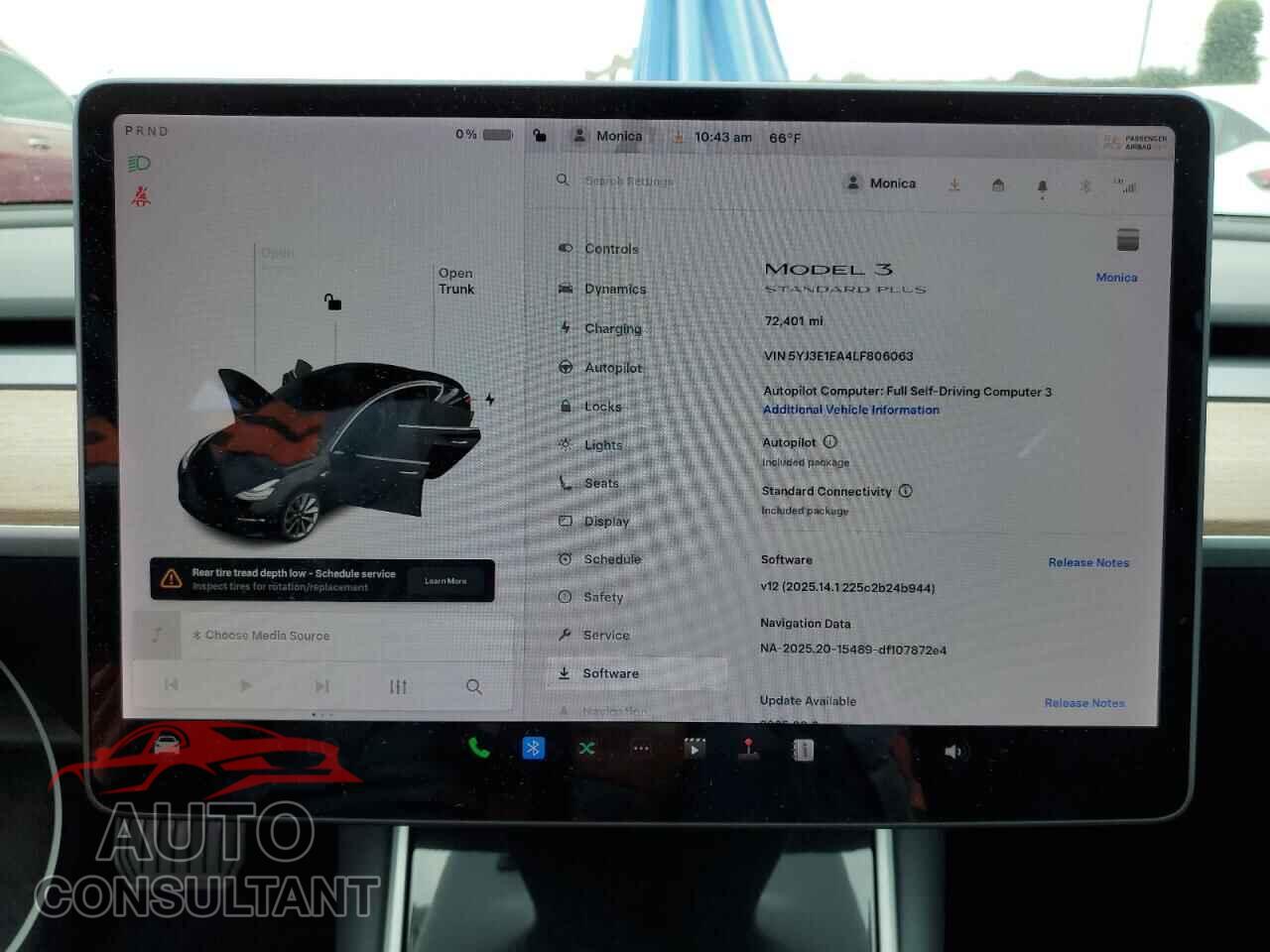 TESLA MODEL 3 2020 - 5YJ3E1EA4LF806063